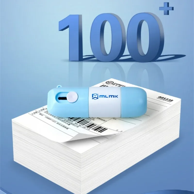 Portátil Papel térmico Informação Correção Fluido com Unboxing Faca, Box Opener, Privacidade Protector Eraser