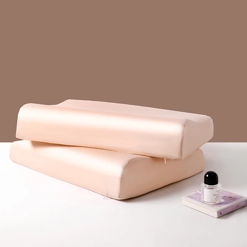3A Grade Natural Mulberry Silk Latex Pillowcase Superior Quality Protect Hair Pillow Case Solid Color Bedding Pillowcover