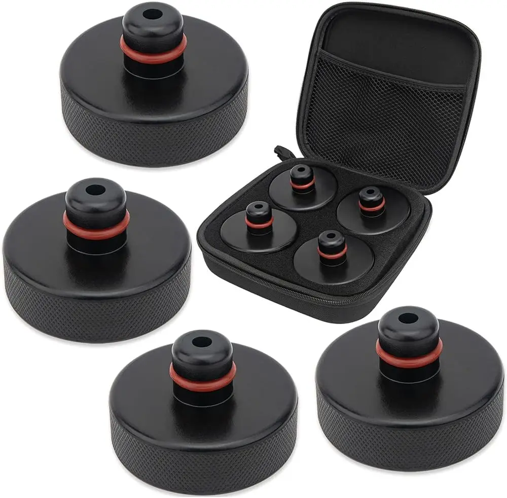 

Антицарапные подкладки для домкрата (4 шт.) для Tesla Model 3/S/X/Y/Y Juniper, сверхпрочные резиновые подъемные приспособления, аксессуары 2013-2026