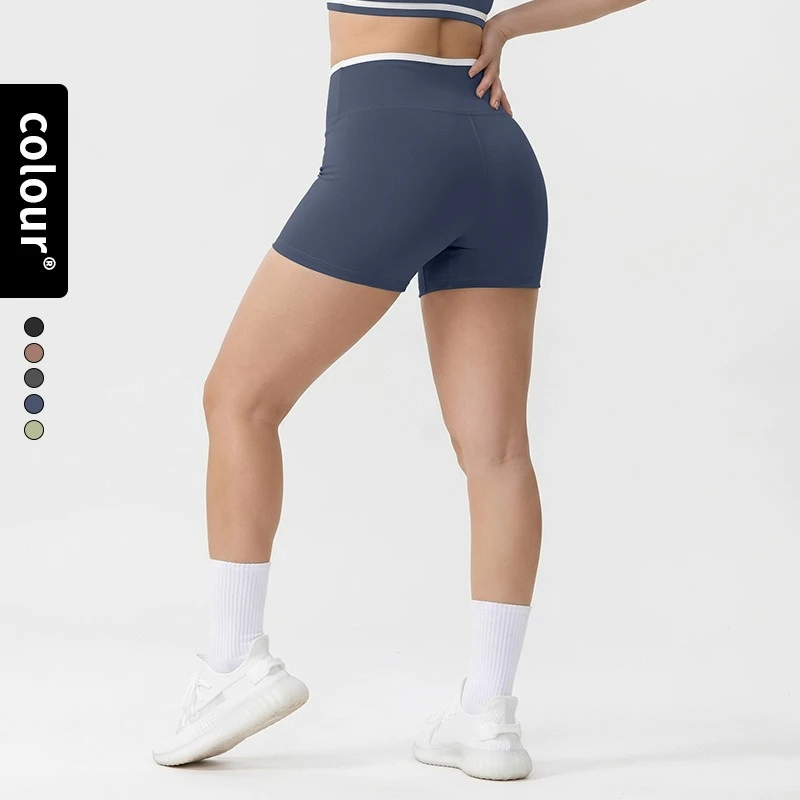 Shorts Women Fitness Shorts V Shaped Waist Running Cycling Shorts Breathable Sports Leggings High Waist Workout Gym Shorts