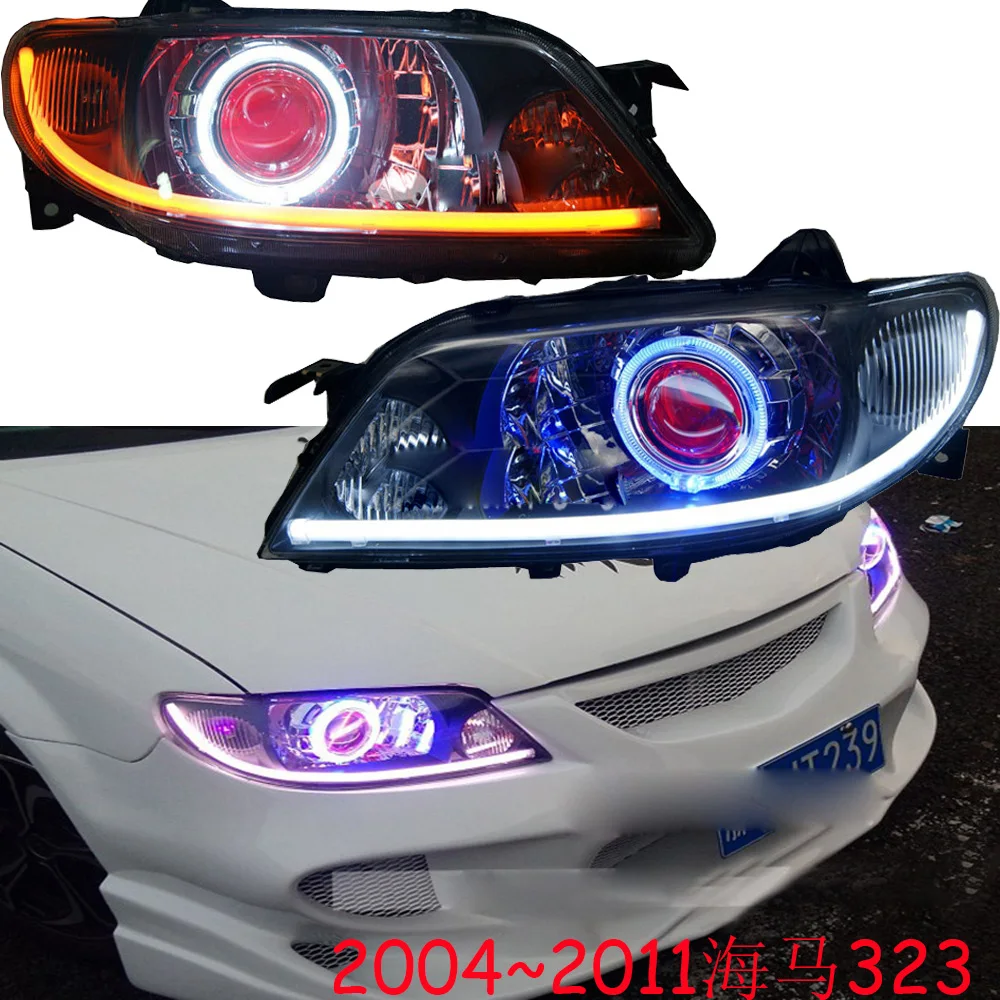 car bumper Haima323 headlamp for mazda Haima 323 headlight 2004~2011y car accessories head lamp Haima 323 fog lamp