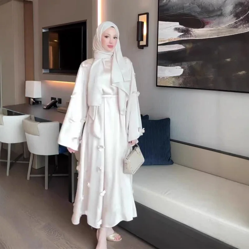 

2025Summer new style simple elegant temperament long-sleeve long dress comfortable women's dress