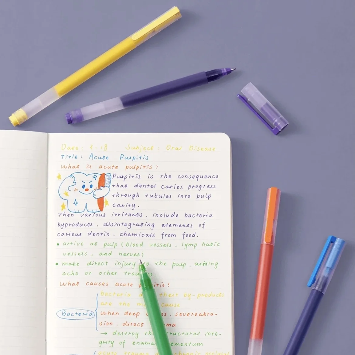 Original Xiaomi High-capacity Ink Pen 7 Color 0.5mm Xiaomi Pen Mi Pen Writing Pen For School Office Art Stationery Large Ink Pen image 5