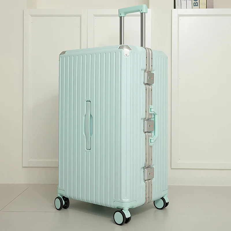 

Multifunctional Aluminium-Frame Unisex Suitcase Trolley Borading Luggage 20-32Inch Large Capacity Combination Lock Luggage