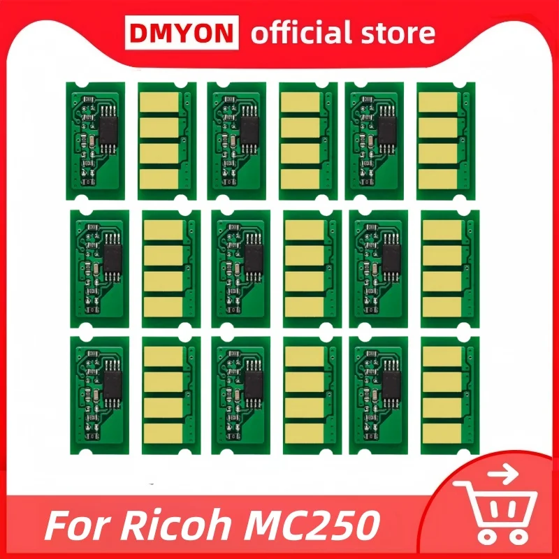 

8pcs Cartridge Chip for Ricoh M C250FWB PC300W 2.3K 408348 408349 408350 408351 Toner Chip