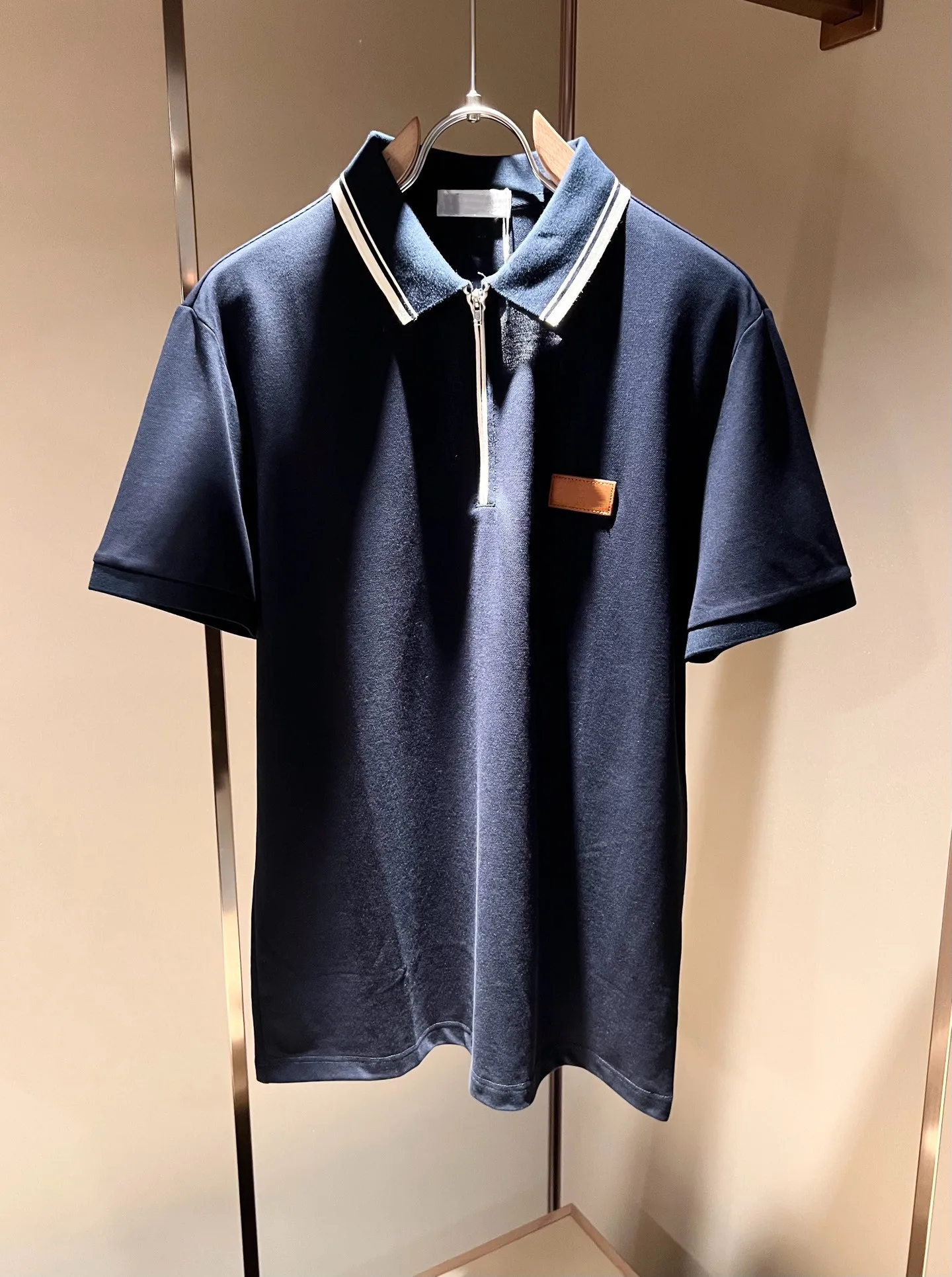 BC old money wind summer pearl cotton lapel collar T-shirt men's casual short-sleeved polo shirt