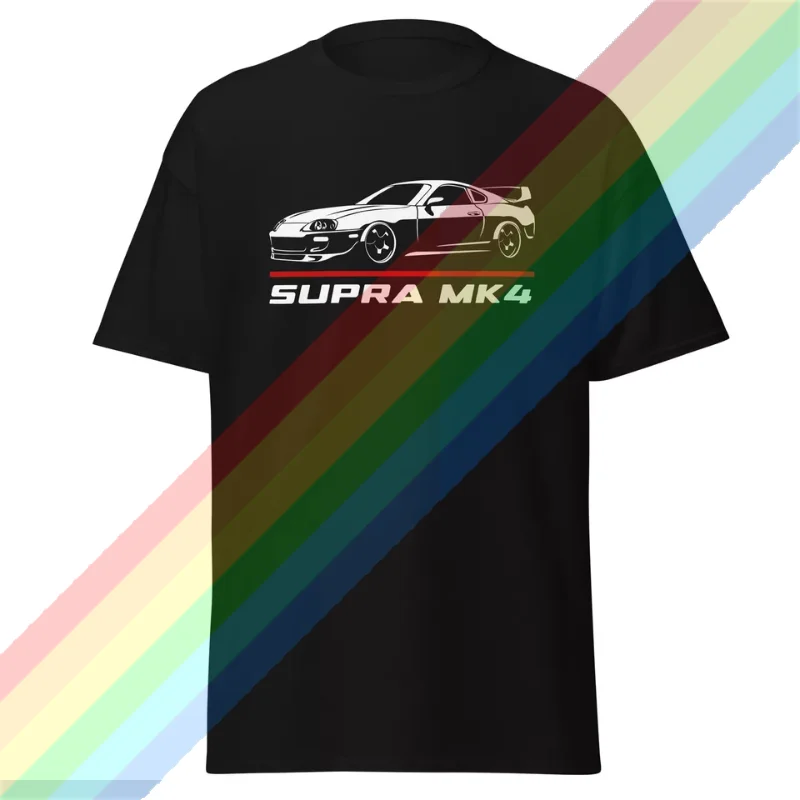 

2024 Men T Shirt Casual T-shirt For Toyotas Supra MK4 Car Enthusiast T-shirt Summer 100% Cotton Cool Tee S-3XL