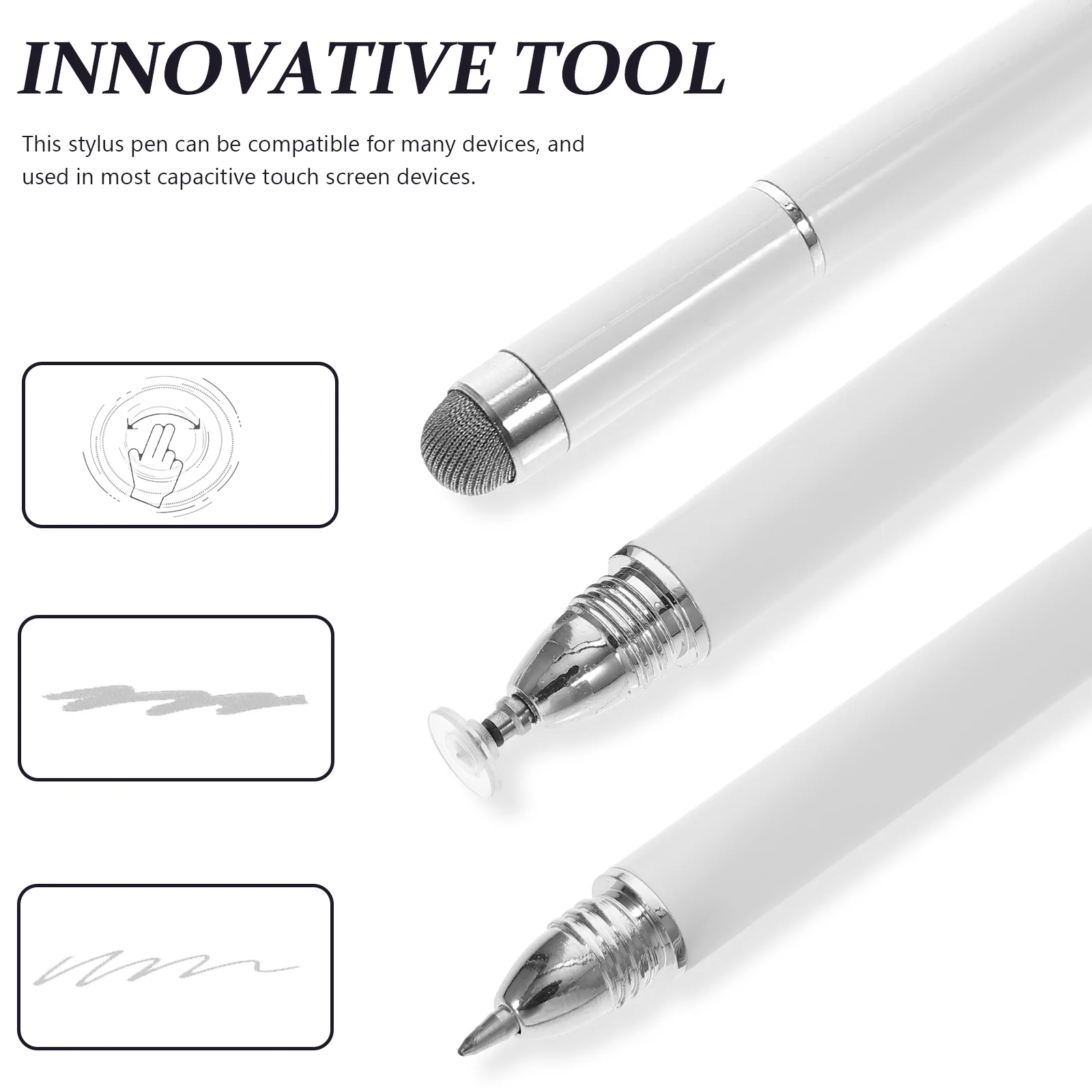 

Stylus Pen Capacitive Touch Screen Writing Precision Portable Smooth Tip Non Scratch Tablet Smartphone Drawing Tool