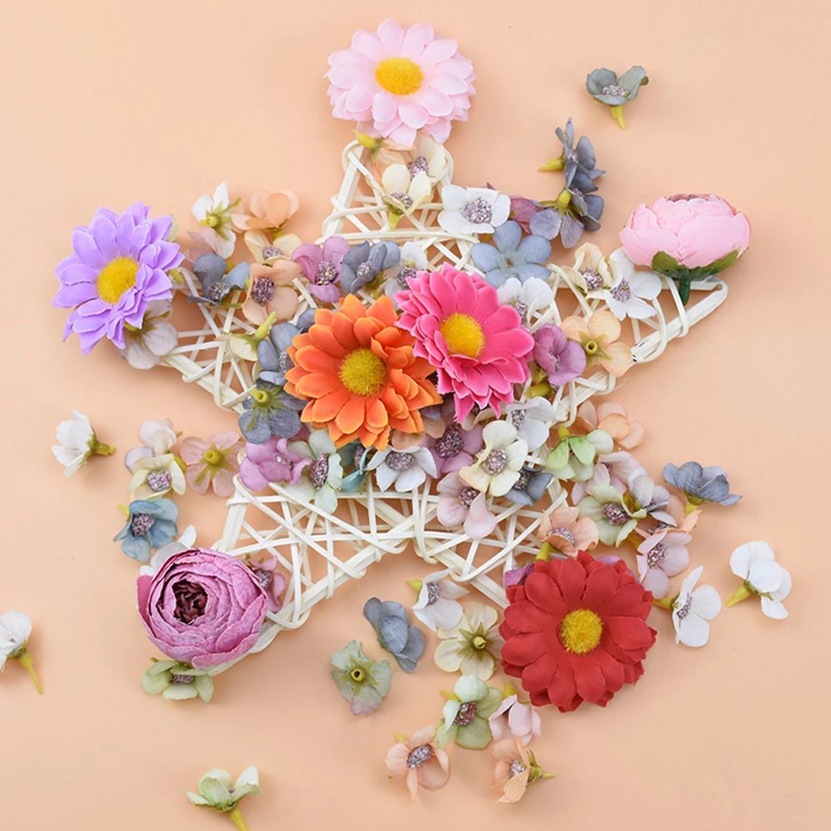 

Artificial Plants Star Wreaths Wedding Decorative Flowers Christmas Ornament Rattan Garland Door Hanging Diy Box Home Room Decor