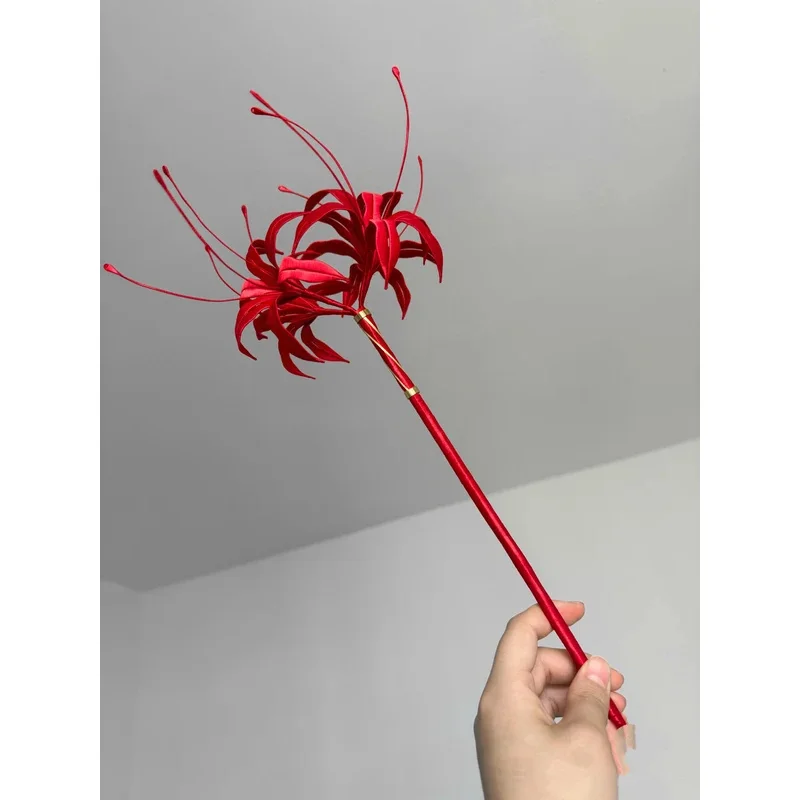 

CyGame Wuthering Waves фразолова реквизит для косплея фразолова красная волшебная лилия реквизит для рук для Хэллоуина комиксов для взрослых женщин и мужчин