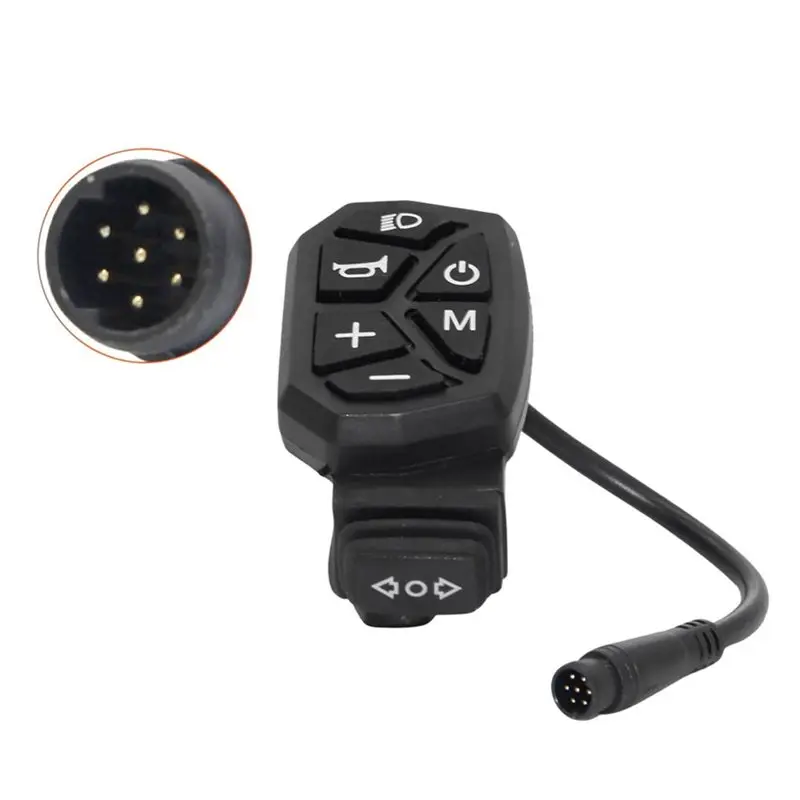 A07T-For KUGOO Pro MAX Scooter 7-Pin Multifunctional Waterproof Horn Headlight Integrated Control Button