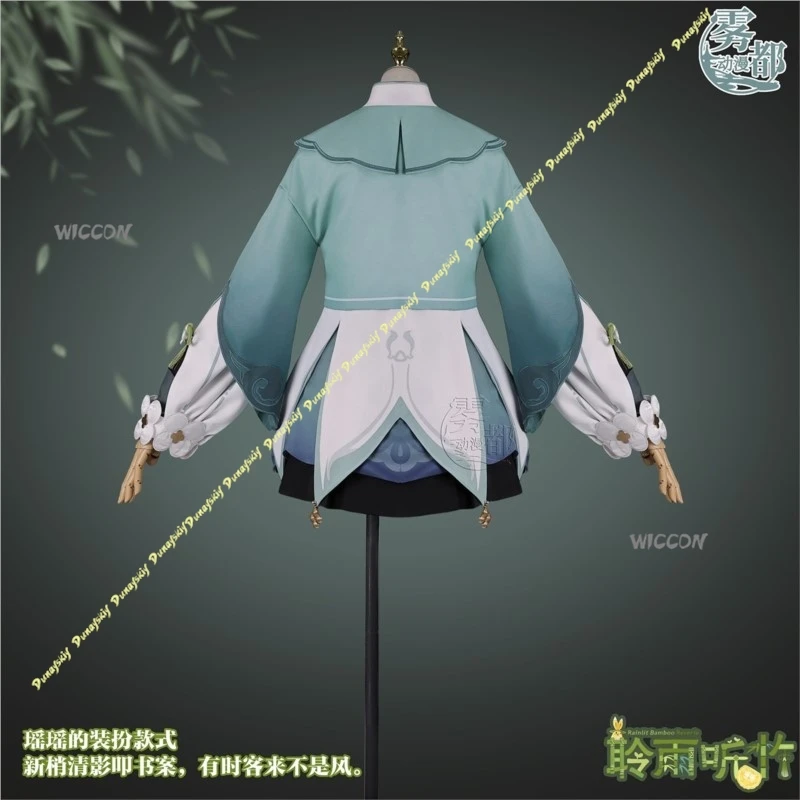 Game Cosplay Series: Genshin Impact Yaoyao-Listening to the Rain and Bamboo Cosplay cute Costume Halloween Comic Role Play Wig view 2