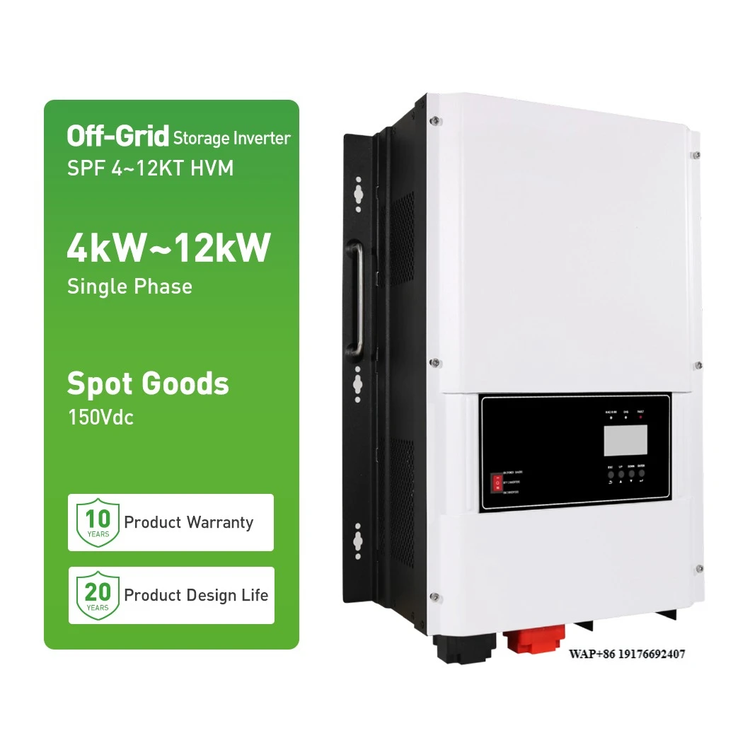 

Inverter Max 6 Parallel SPF 4~12KT HVM 5kw 8kw 10kw 48vdc 220v Inverter off Grid Solar Inverter for Solar Power System