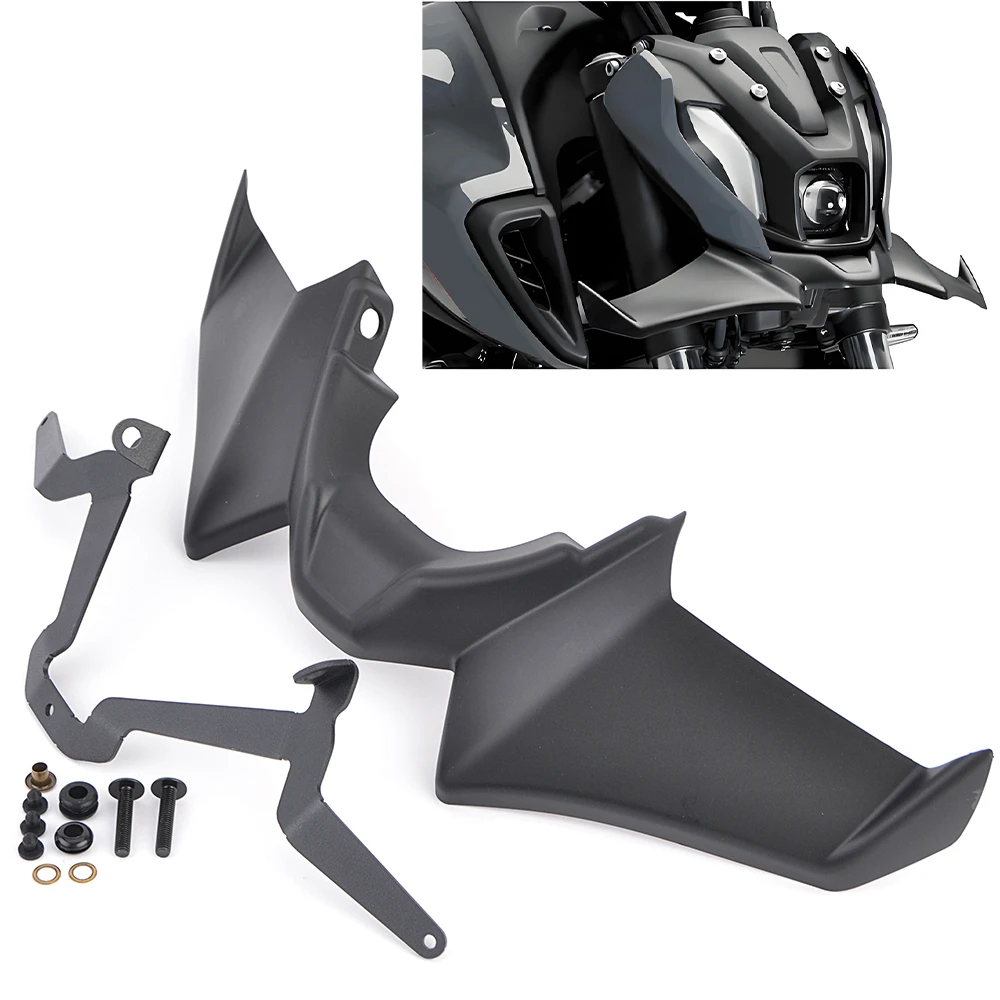 For YAMAHA MT07 MT-07 MT 07 SP Front Spoiler Frontal Naked Downforce Aerodynamic Spoilers Wing Deflector Motorcycle 2021-2024