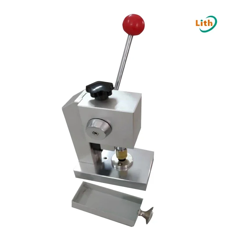 Hand Operated Coin Cell Hole Punching Machine For Disc Cutting Lithium Button Battery Electrode Punch