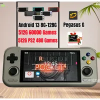 Retroid Pocket 4 Pro Official Store Handheld Game Console 4.7“ Video Game Console 8G+128GB Android13 WiFi Bluetooth 512G PSP PS2