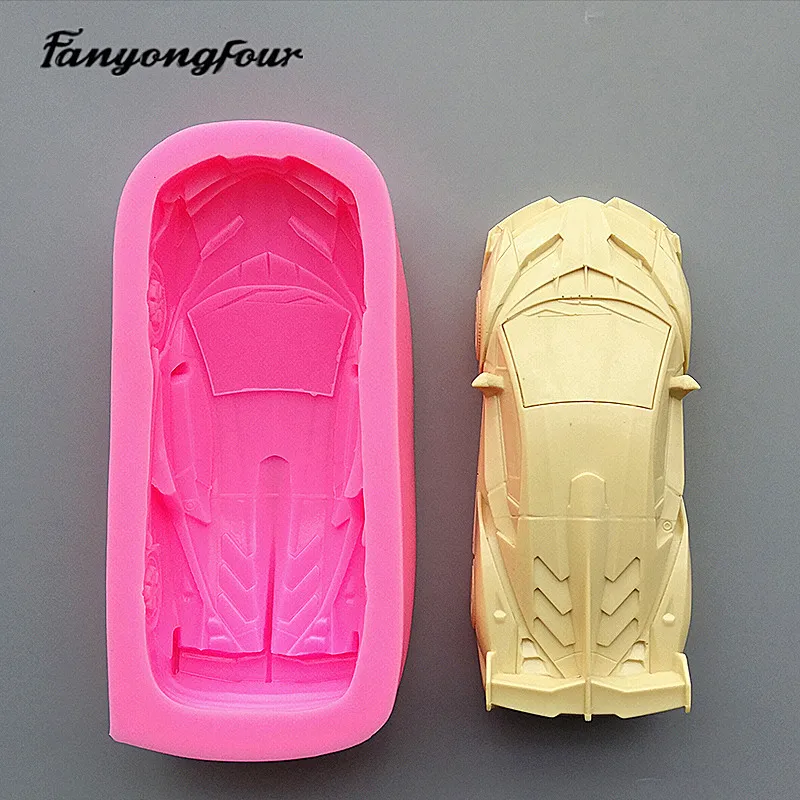 Fan Yong's Four Small Car Silicone Mold DIY Can Be Used to Make Resin Gypsum Concrete Office Desk Ornaments