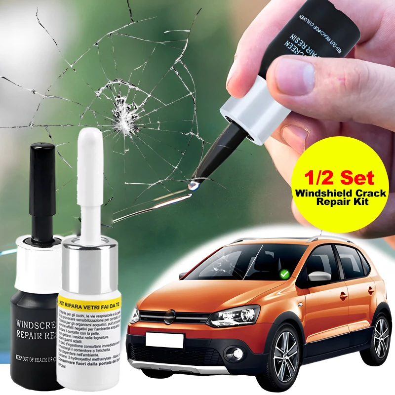 

Car Windshield Glass Cracked Repair Agent Window Glass Scratch Nano Repairing Set Crack Restore Traceless Curing Glue Tools