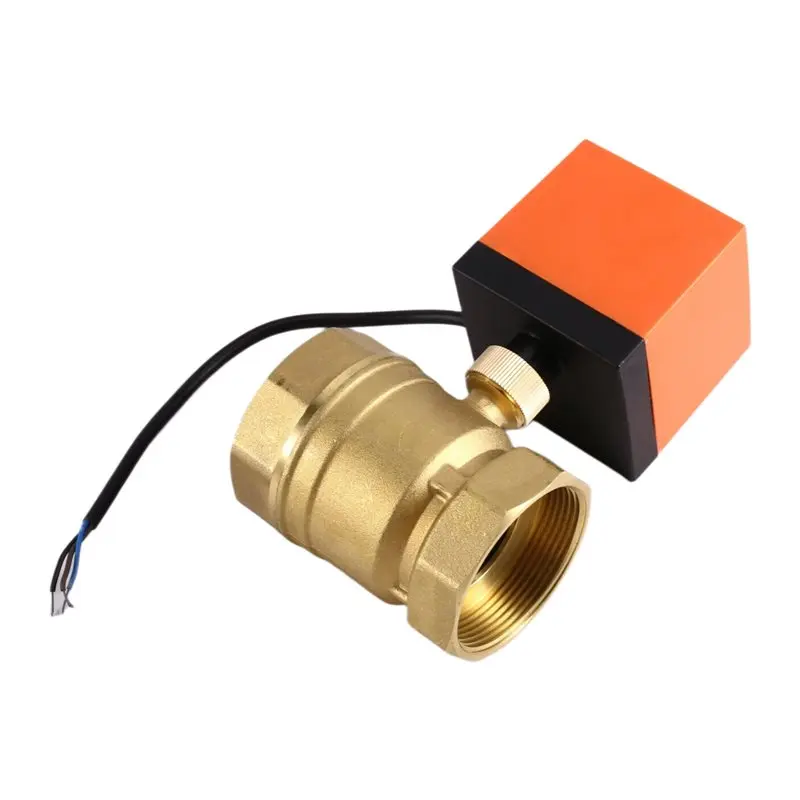 AT05-Brass AC220V Electric Ball Valve 2