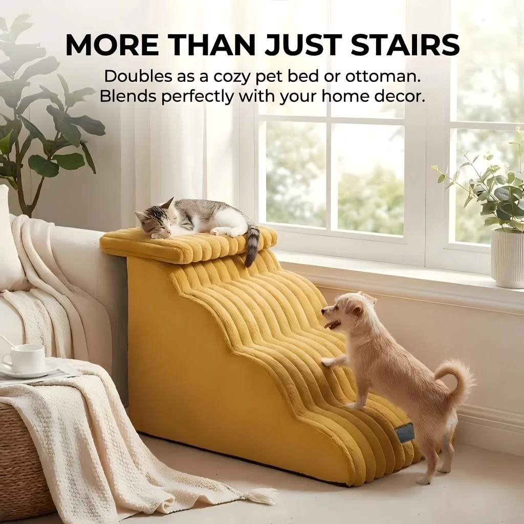 plush-dogs-ladder-with-35°-slope-ramp-non-slip-high-resilience-sponge-steps-pets-stairs-bedside-ramp-dog-supplies-accessories