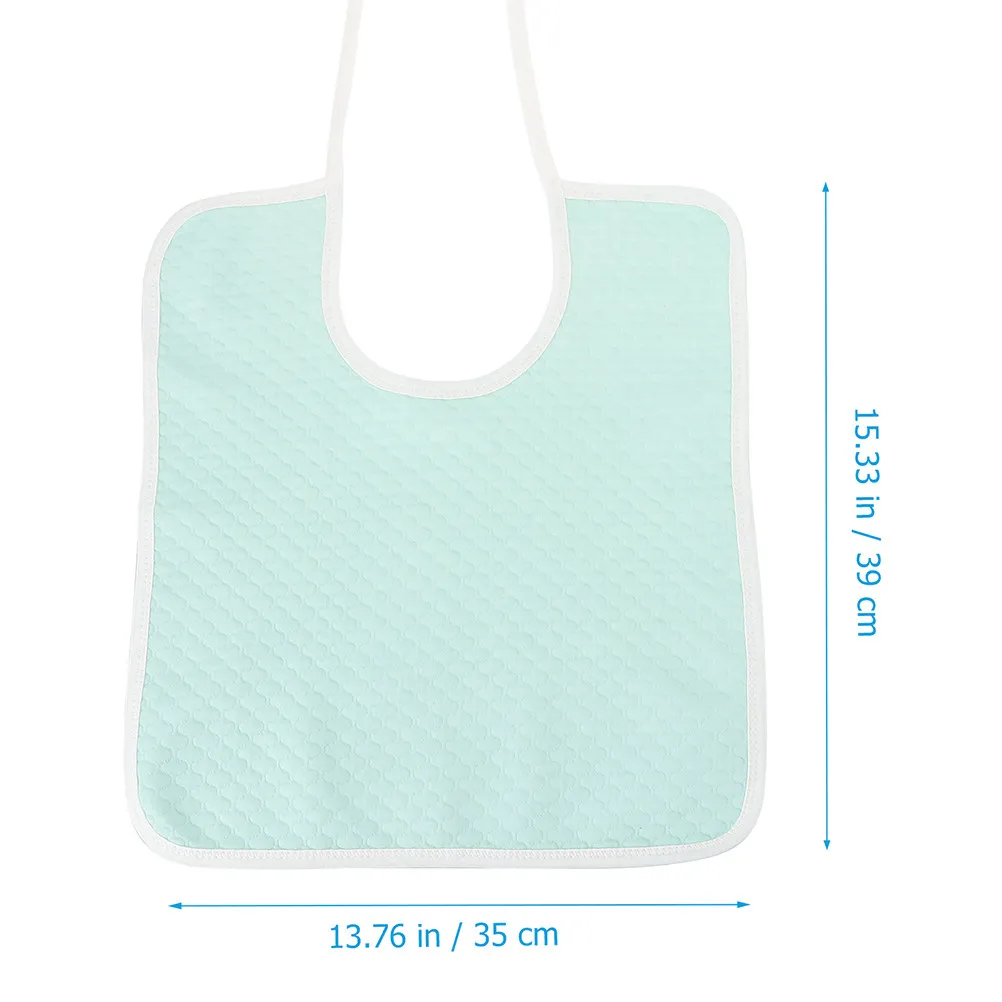 2Pcs High-Quality Cotton Adult Bibs Washable Eating Apron for Elderly Disabled Adults Mealtime Spill Protection