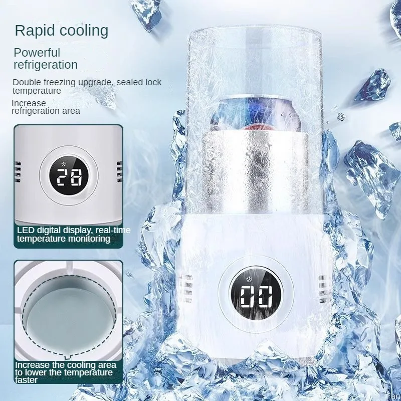 

Hot & Cold Coasters Rapid Cooling Hot Milk Dorm Room Mini Ice Chiller Home Mini Temperature Control Heating Coaster Heating Cup