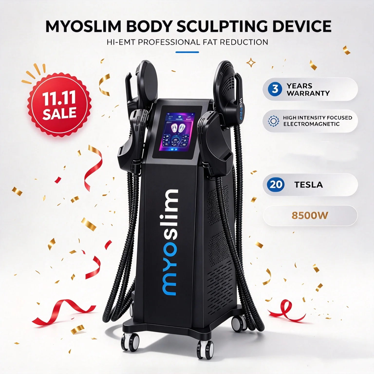 EMSZERO PRO NEO Slimming Machine EMS+EMT RF Nova Body Sculpting 6500W EMS Pelvic Muscle Stimulator For Salon