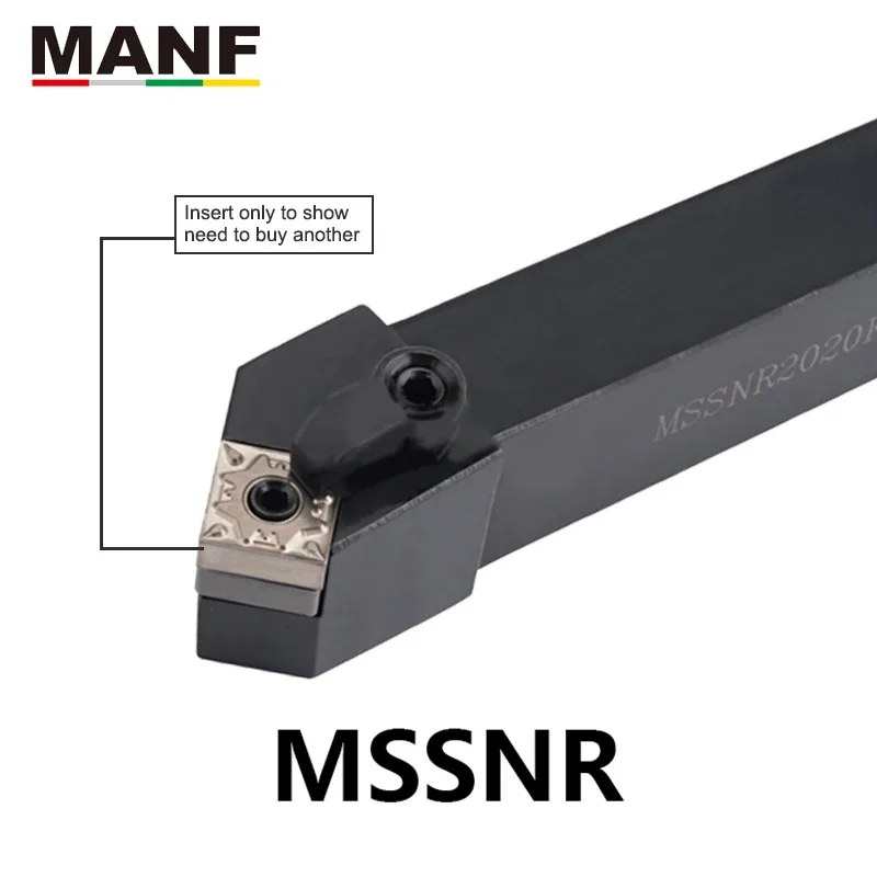 MANF 25mm MSSNR-2020K12 CNC Lathe Tool Holder Turning Toolholders External  Boring Holder Metal cutter For SNMG12  Inserts