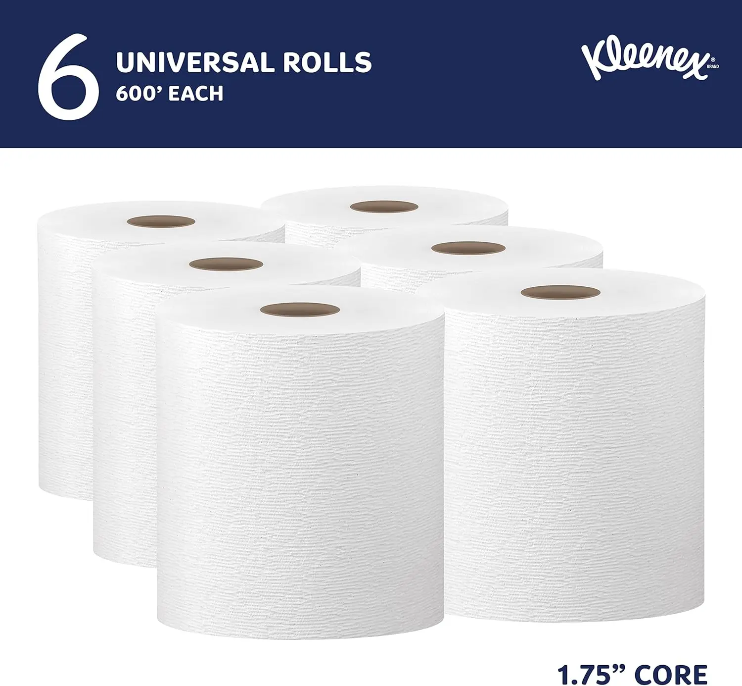 Kleenex® Hard Paper Towels (50606), with Premium Absorbency Pockets™, 1.75