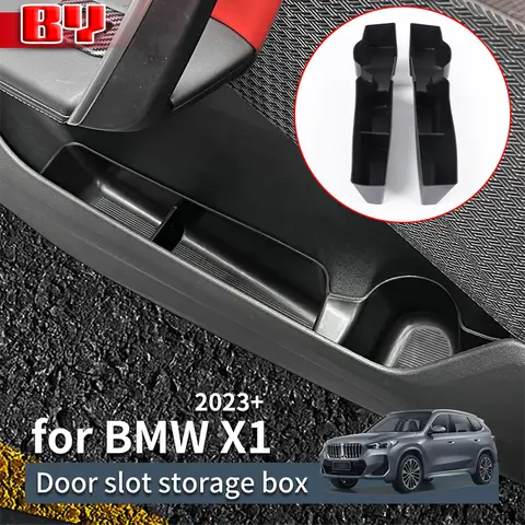 BMW X1 IX1 U10 U11 2023 2024 자동차 도어 보관함, 전면 후면 도어 홀더 트레이, 자동차 사이드 오거나이저 수납 정리 액세서리