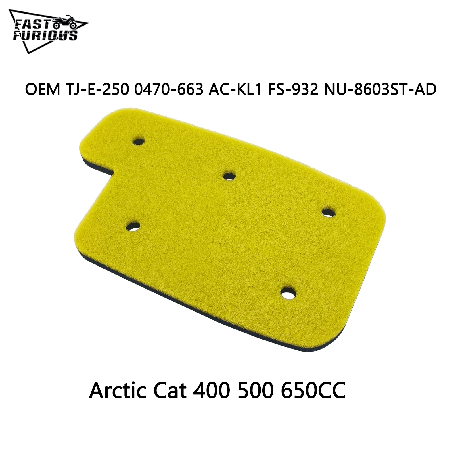 Air Filter For ARCTIC CAT 650 Atv Utv parts 0470-663,AC-KL1,FS-932,NU-8603ST-AD