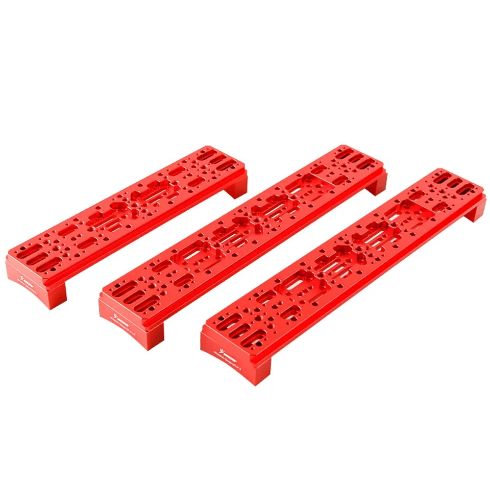 Red Losmandy‑Style Wide Dovetail Plate Kit, Aluminum for Celestron C8 8SE C8HD C925 925HD C11 C11HD Telescope OTA Mounting