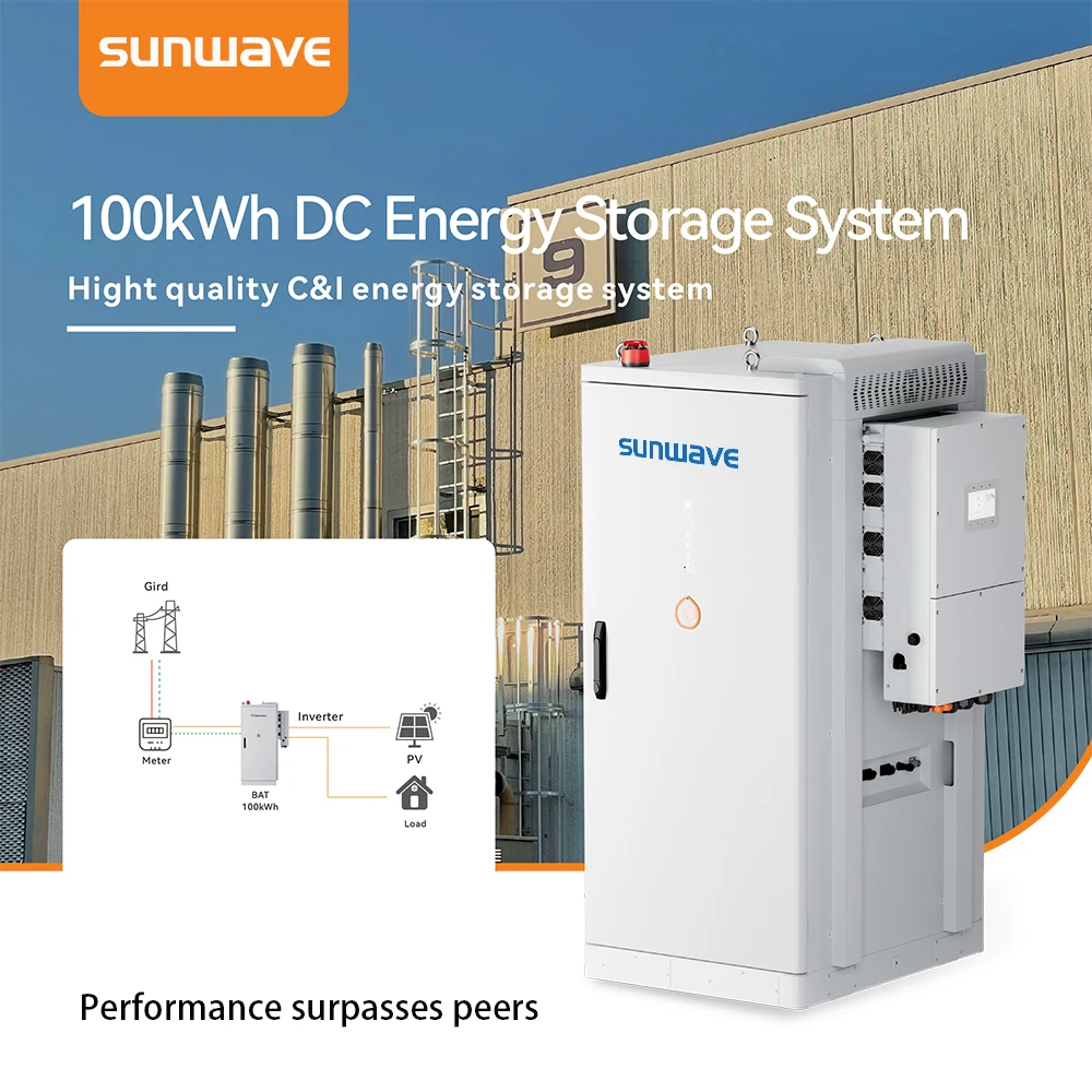 LiFePO4 Battery Industrial Commercial Energy Storage System 100KWH, IP54 Protection, 6000 Cycles Lifespan, for Solar Power & UPS