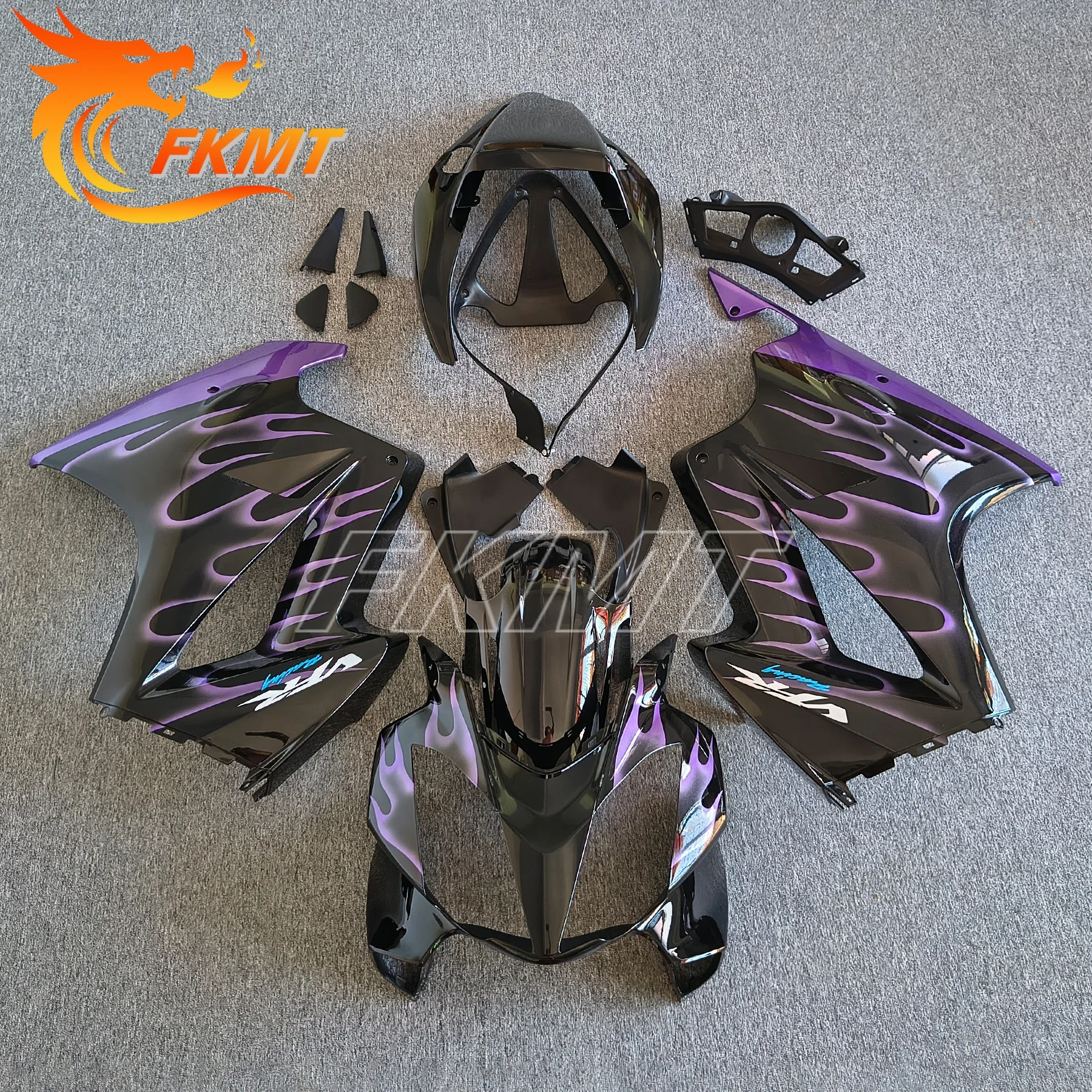 Custom Painted New Plastic kit Fairing tank cap repsol red white Shell Set Fit For VFR800 VFR 800 2002 2005 2010 2012 2013