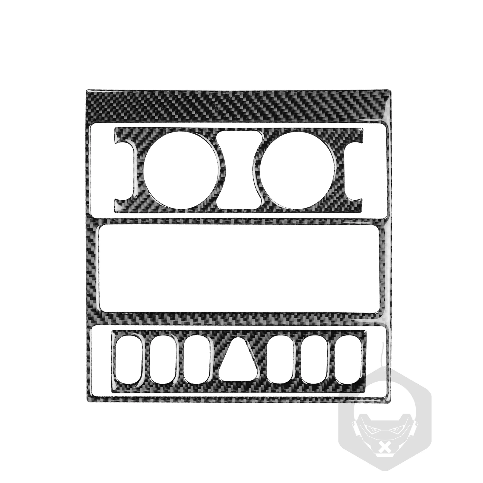 For Chrysler Crossfire 2003-2008 Real Carbon Fiber Stickers Central radio AC CD control panel Car Accessories inside decorative view 5