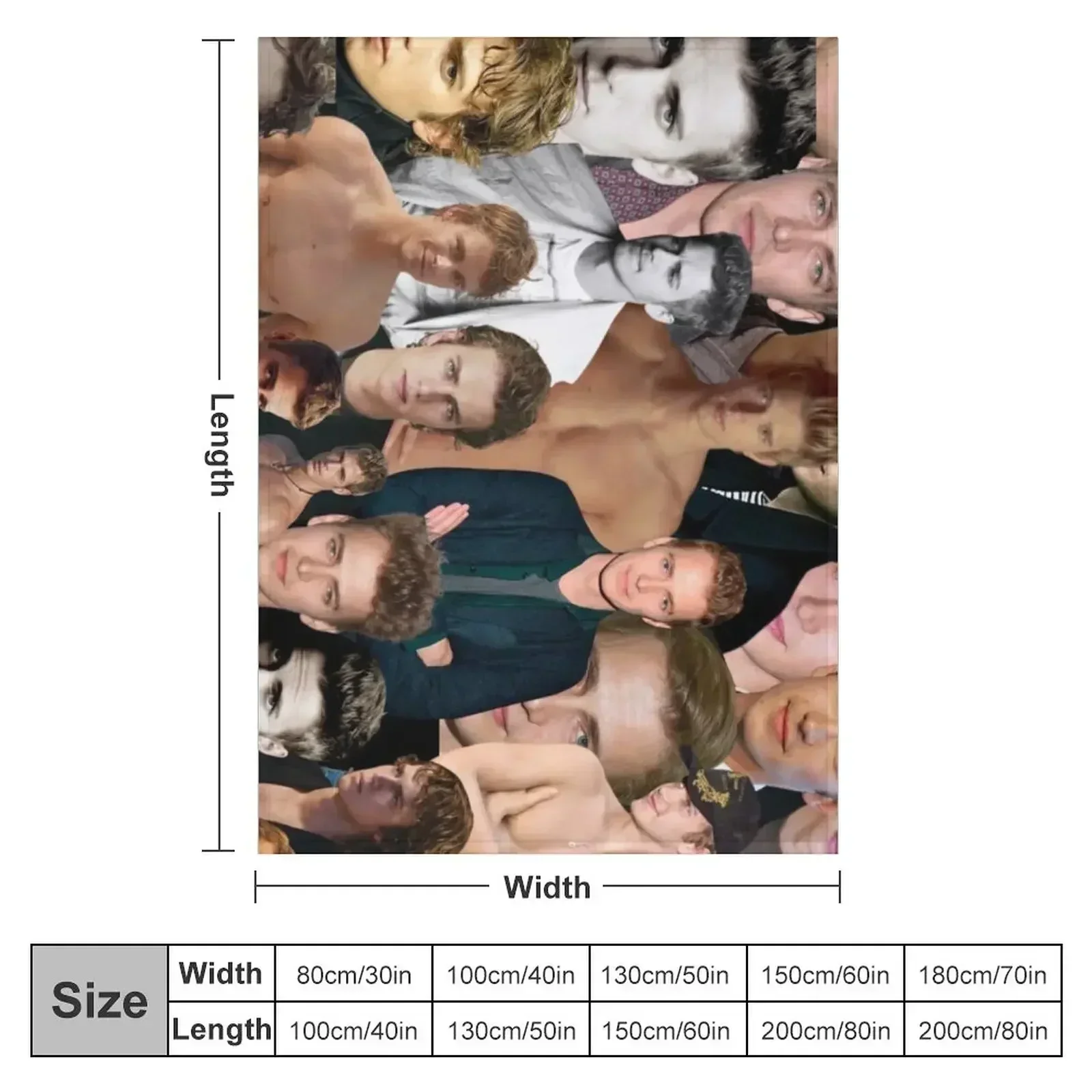 Hayden Christensen photo collage Throw Blanket Fashion Sofas Multi-Purpose Softest Thermal Hair Baby Blankets