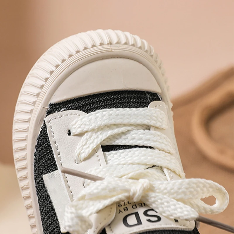 Baywell-Baskets en toile pour enfants, chaussures de sport décontractées pour tout-petits, chaussures plates respirantes pour enfants, mocassins pour garçons et filles, mode