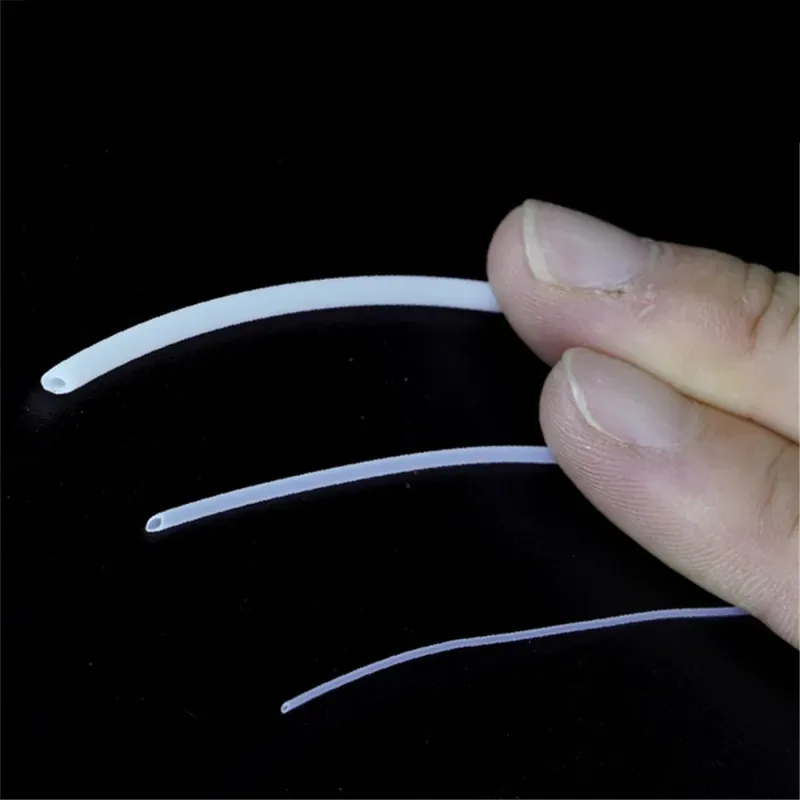 Tubo in PTFE da 5 metri ID 0,3-3,5 mm diametro esterno 0,6-5 mm Tubo flessibile isolato capillare trasparente Tubo rigido Resistenza alla corrosione ad alta temperatura