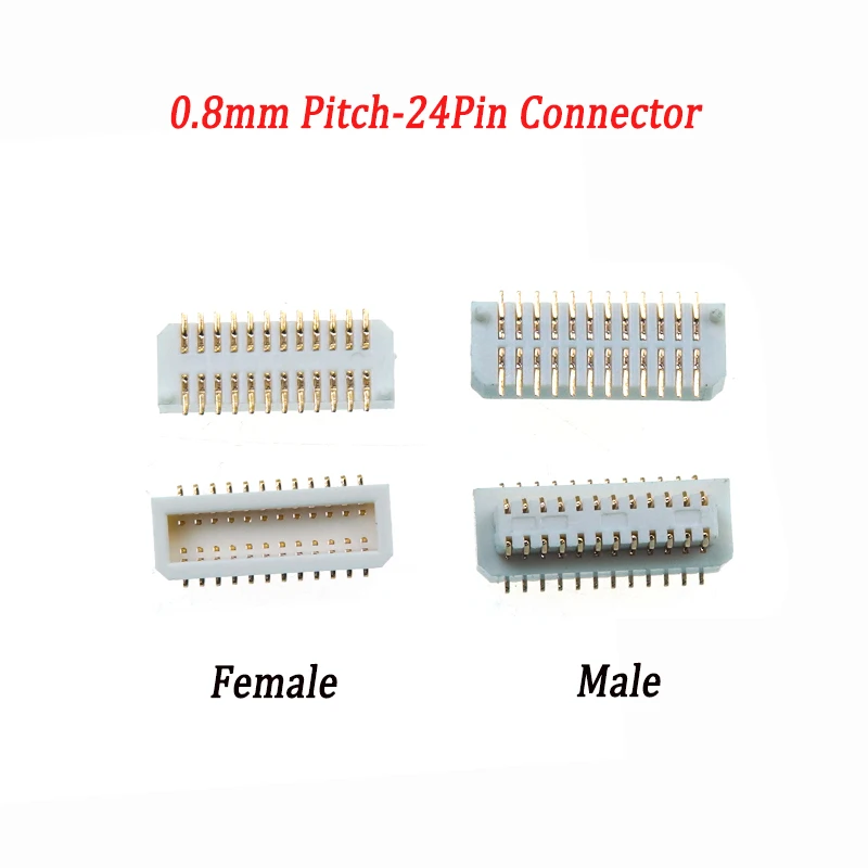 New Arrival 0.8mm Pitch 24Pin Connector Male and Female Socket Connector