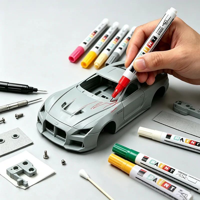 3/4Pcs 0.7mm Ultra Fine Marker – Waterproof No Bleed Through, for Model Mold Marking, Metal Wood Glass Cards, DIY Crafts Labelin