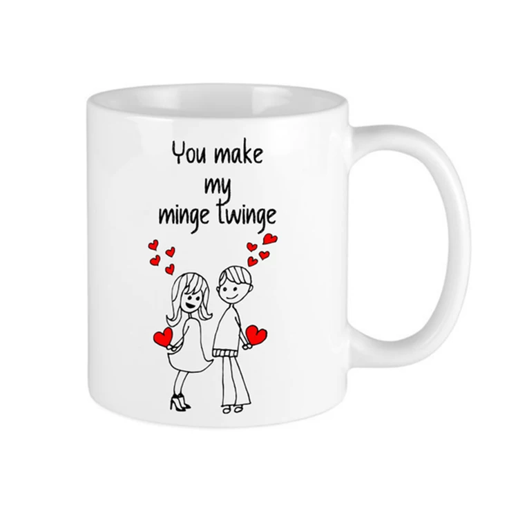 Cute Couple Coffee Mug Ceramic Water Mug is The Best Gift For Boyfriend/Girlfriend