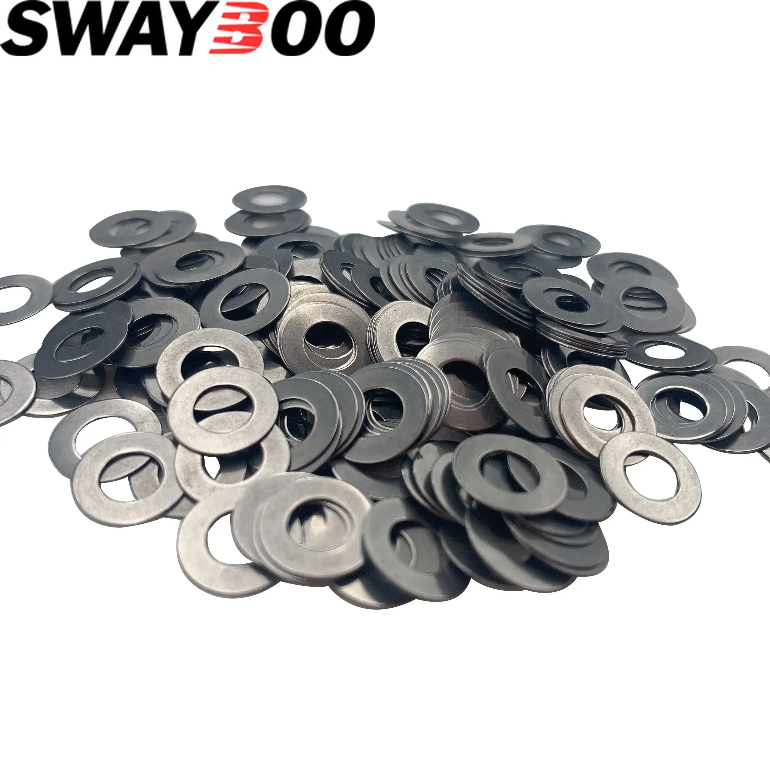 50 teile/los Outdoor Messer Hauptwelle Zubehör 420C Plus Harte Edelstahl Flache Dichtung Klappmesser Dichtung Zubehör