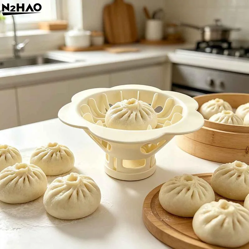 Flower Shaped Bun & Dumpling Machine Chinese Baozi Steamed Bun Simple Self-Made Mold Easy To Fall Off Flower Dumplings Machine