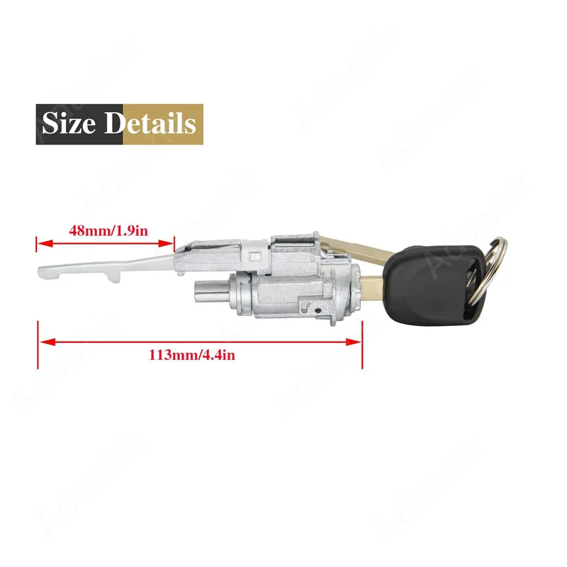 Cilindro de bloqueo de interruptor de encendido con llave para Honda CR-V Element Pilot Accord Odyssey Acura MDX RDX TL TSX ZDX