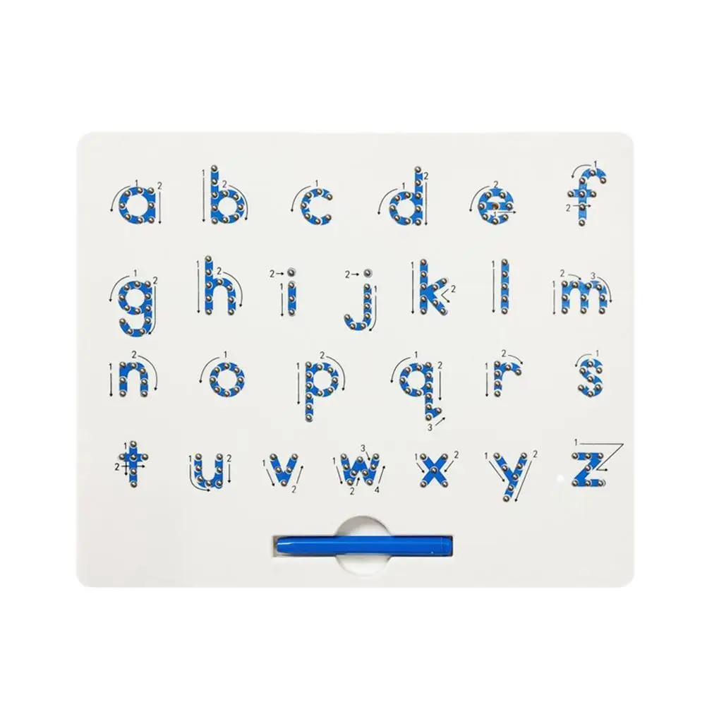 Letter Board Kids Educational Drawing Erasable Pen Bead Board Alphabet Sketchpad Early Learning