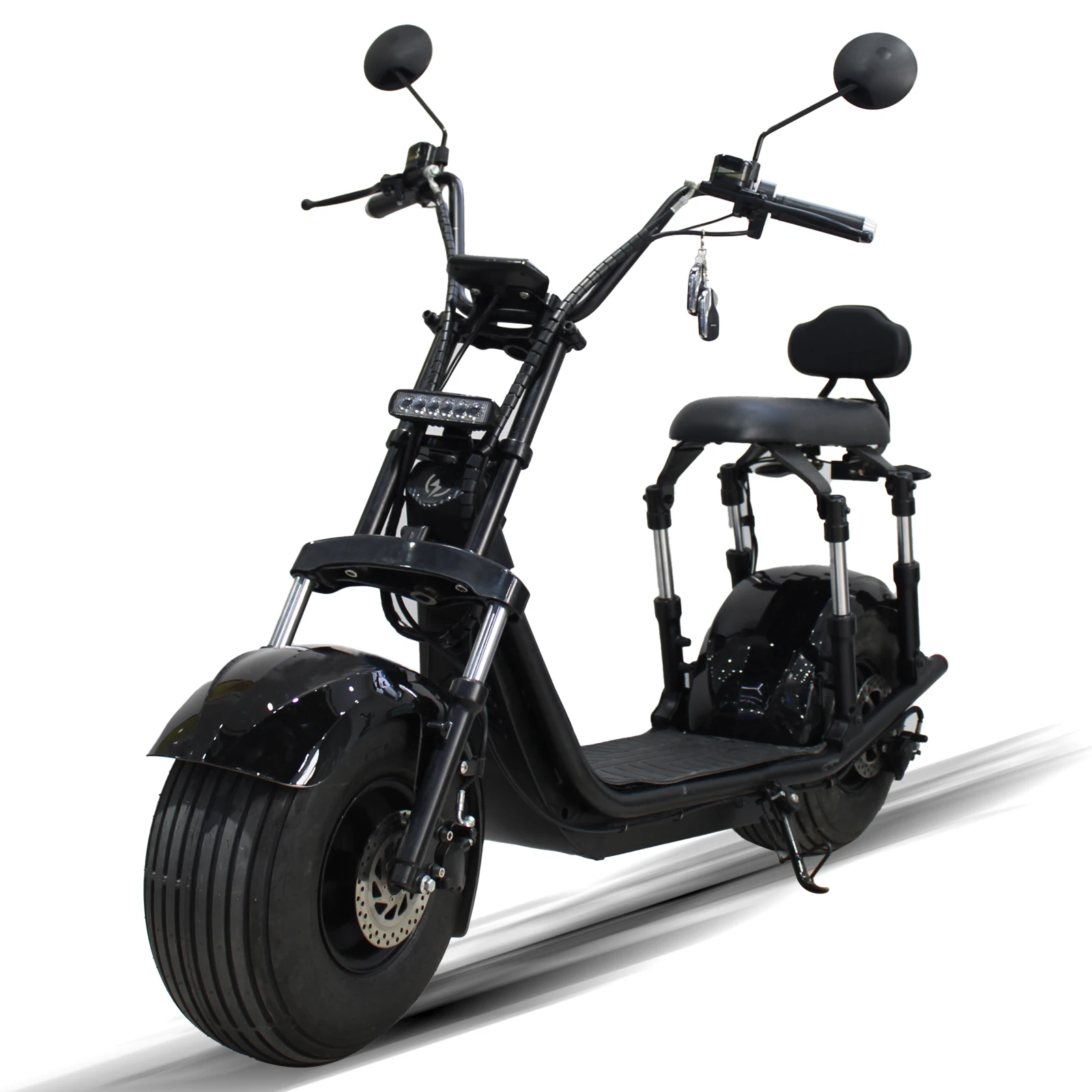 EEC Electric 2 Passengers Electric Scooter 2000w 60v Electric Scooter Citycoco Adult Motorcycles