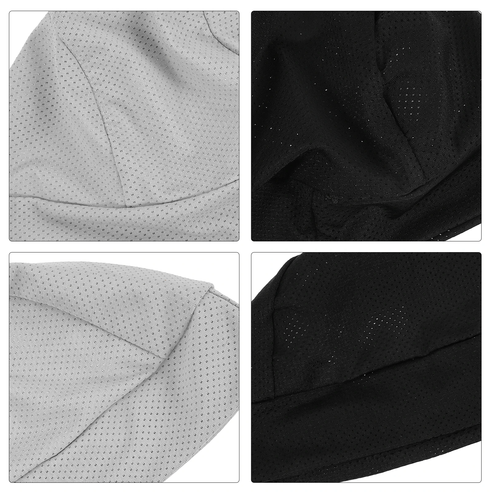 

2pcs Breathable Liner Elastic Comfortable Uv Proof Motorcycle Cycling Hat For Men Women Outdoor Skull Cap