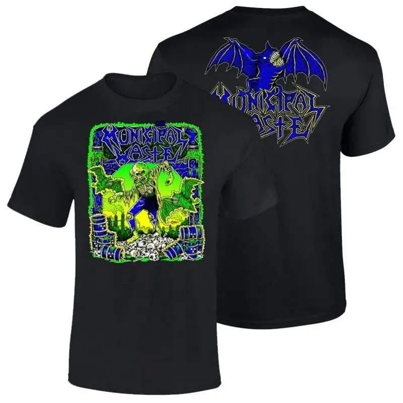 ثلاثية الأبعاد مطبوعة طاقم الرقبة تي شيرت الرجال عبر الحدود الأوروبية والأمريكية البلدية النفايات الحضرية القمامة الفرقة تي شيرتات قصيرة الاكمام