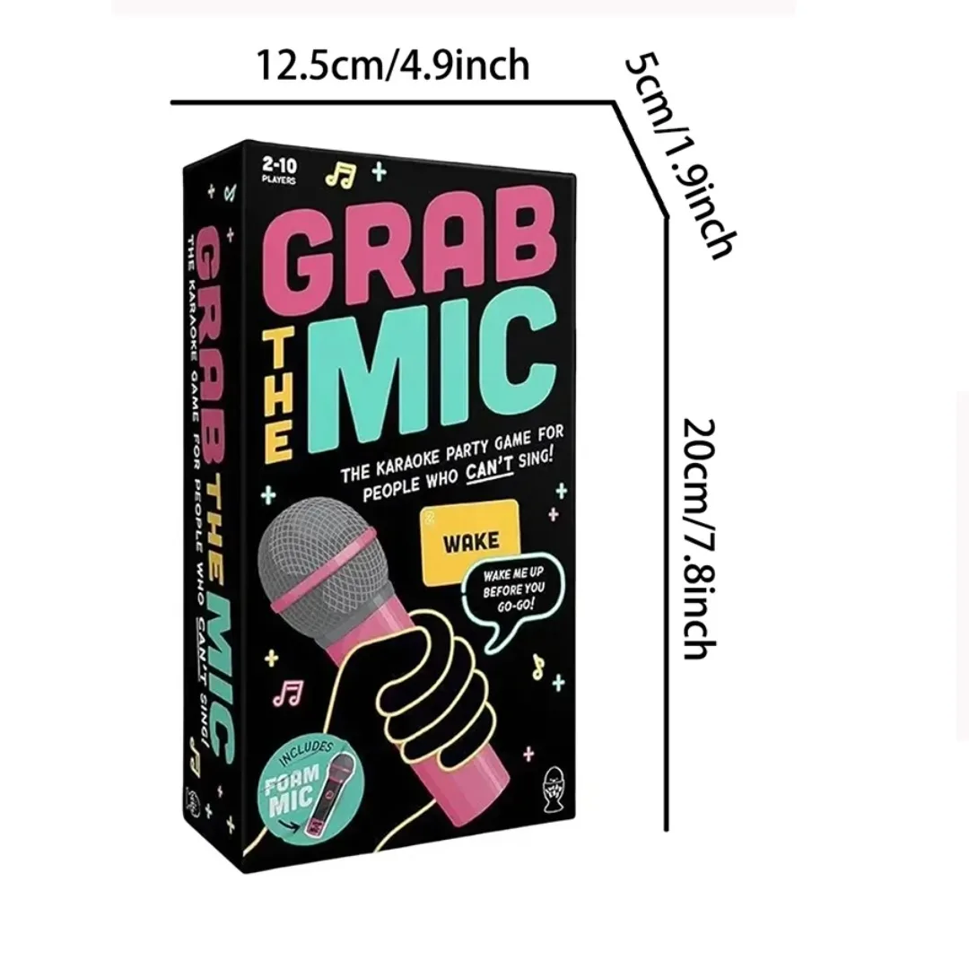

2026 Interactive Grab The Mic Karaoke Game Family Party Fun for Non-Singers Group Activity Toy