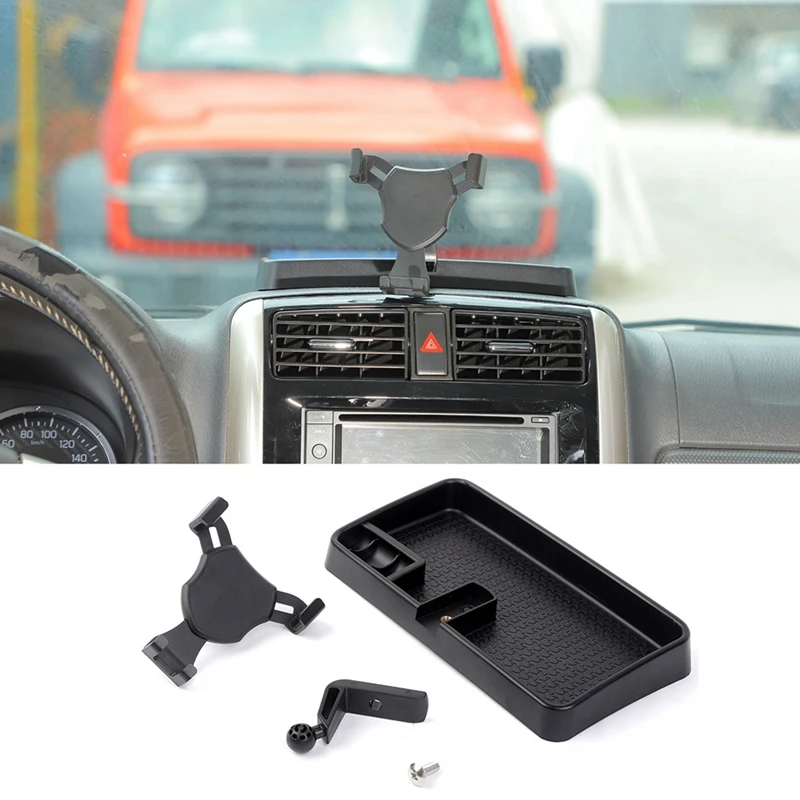 

For Suzuki Jimny 2007-2017 Car Dashboard Phone Mount Bracket Holder Storage Box Replacement Parts